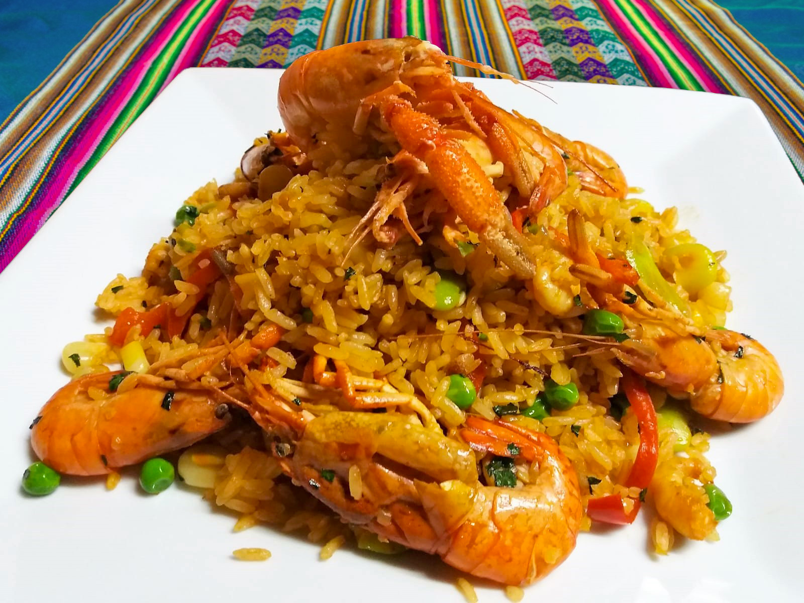 Arroz con camarones