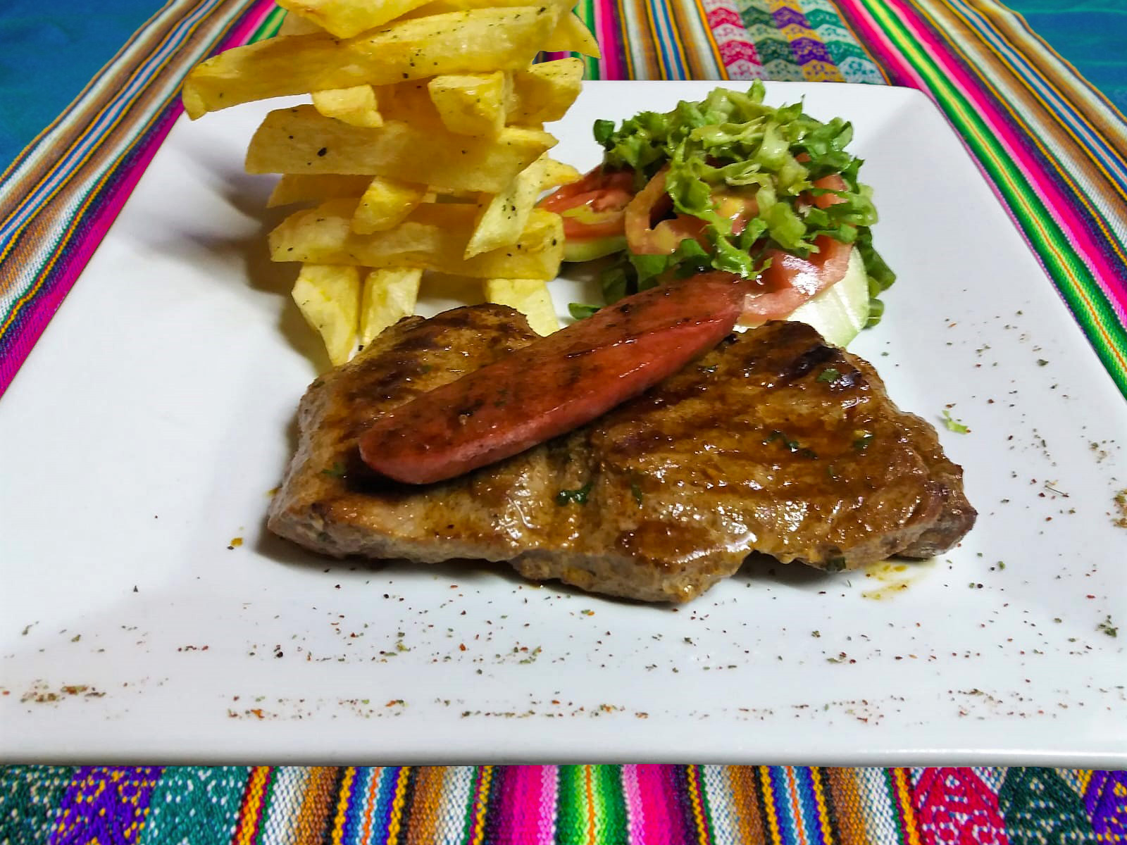 Lomo de alpaca a la parrilla